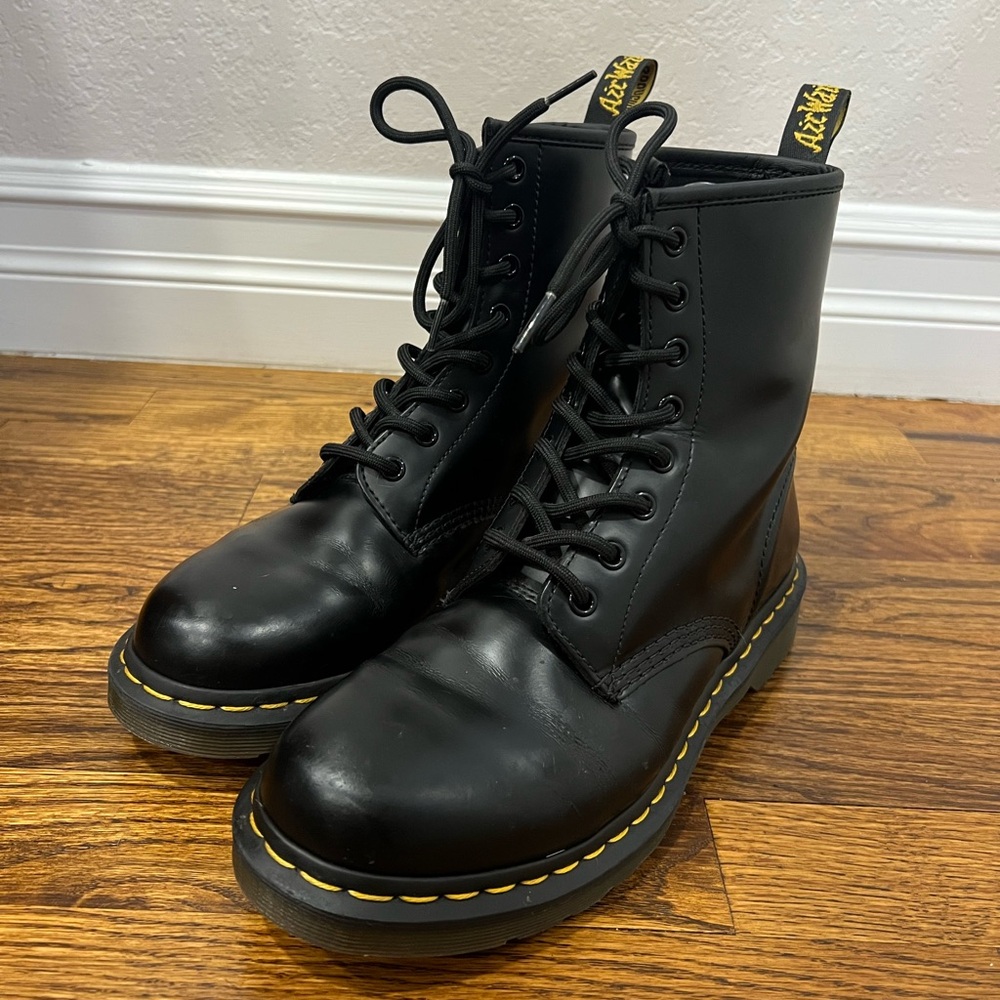 Dr. Martens Black Leather Footwear